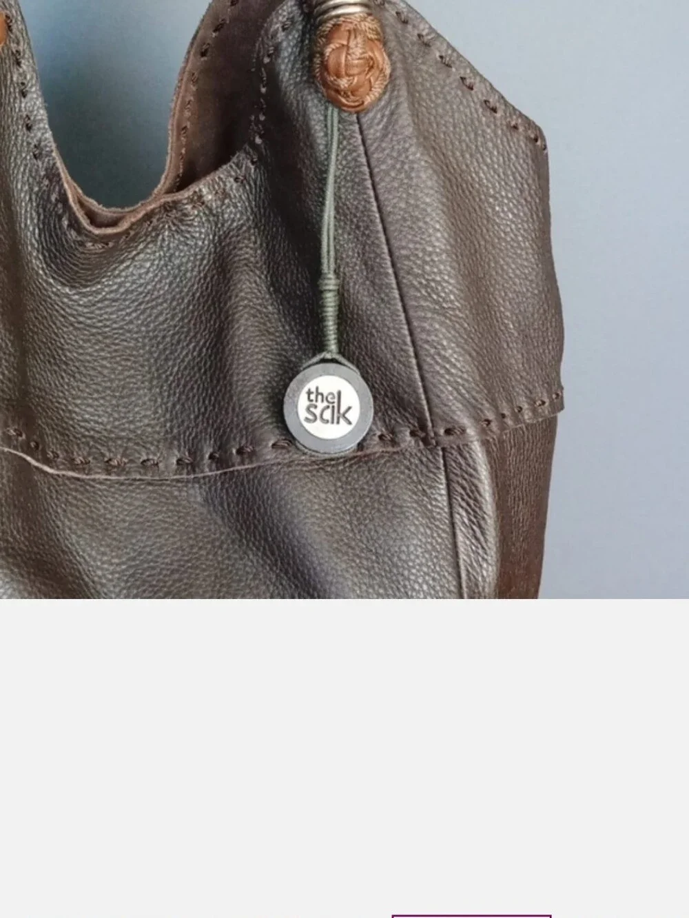 The Sak Dark Brown Pebbled Leather Hobo Bag